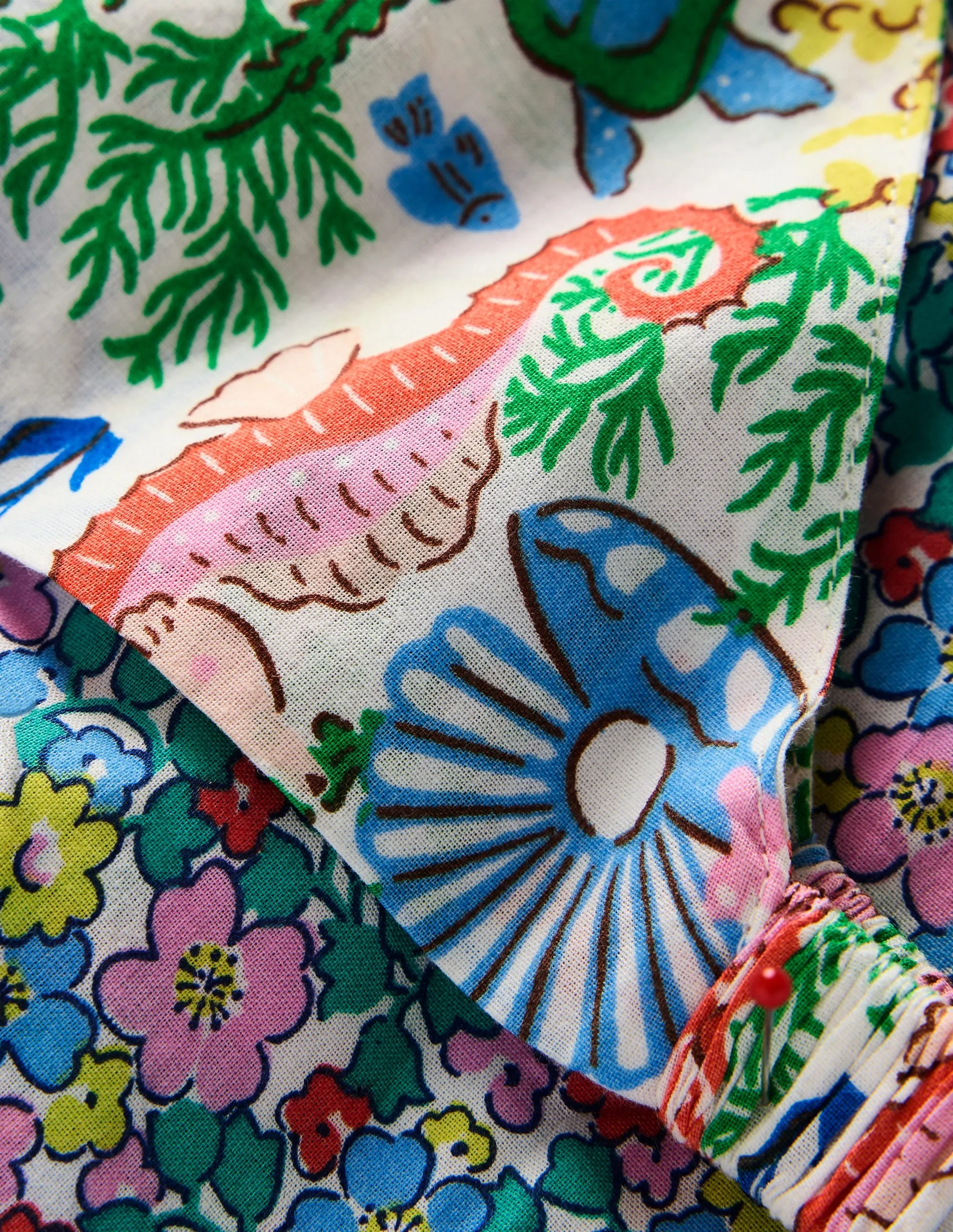 2-Pack Headscarves-Multi Flowerbed/Coral Cove