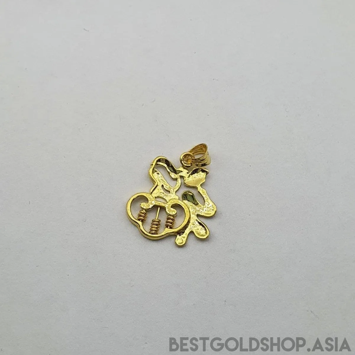 22k / 916 Gold Abacus Fu pendant by Best Gold Shop