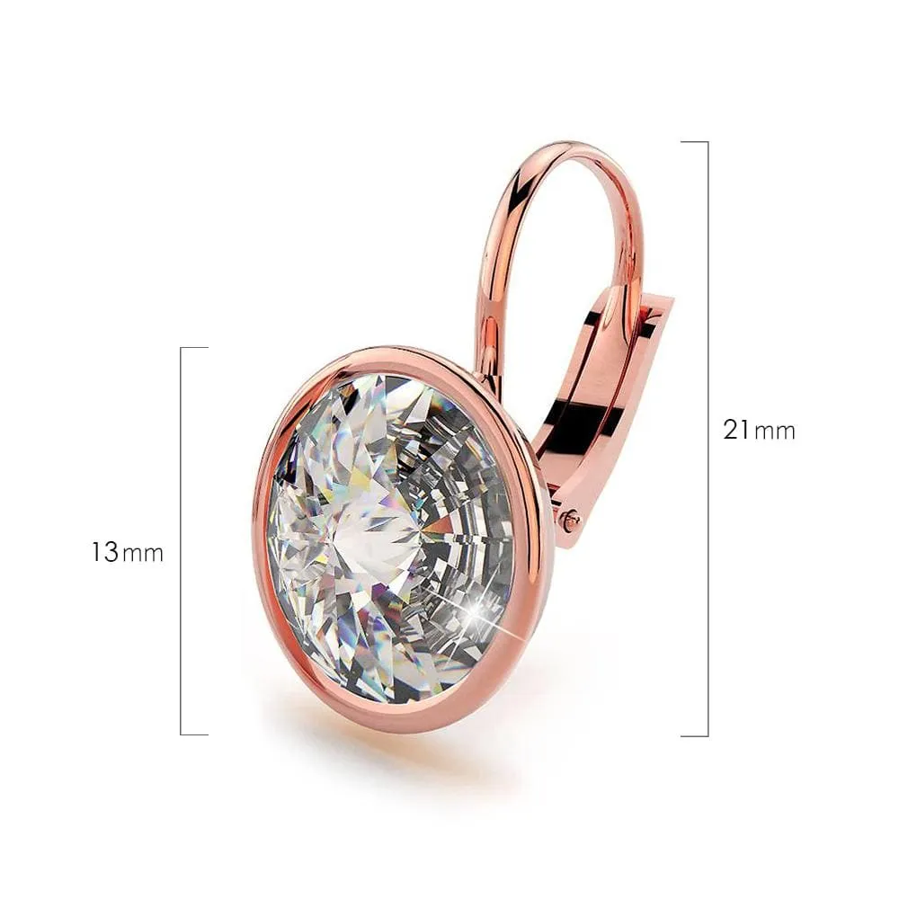 Audrey Lever Back Earrings Embellished with SWAROVSKI crystals