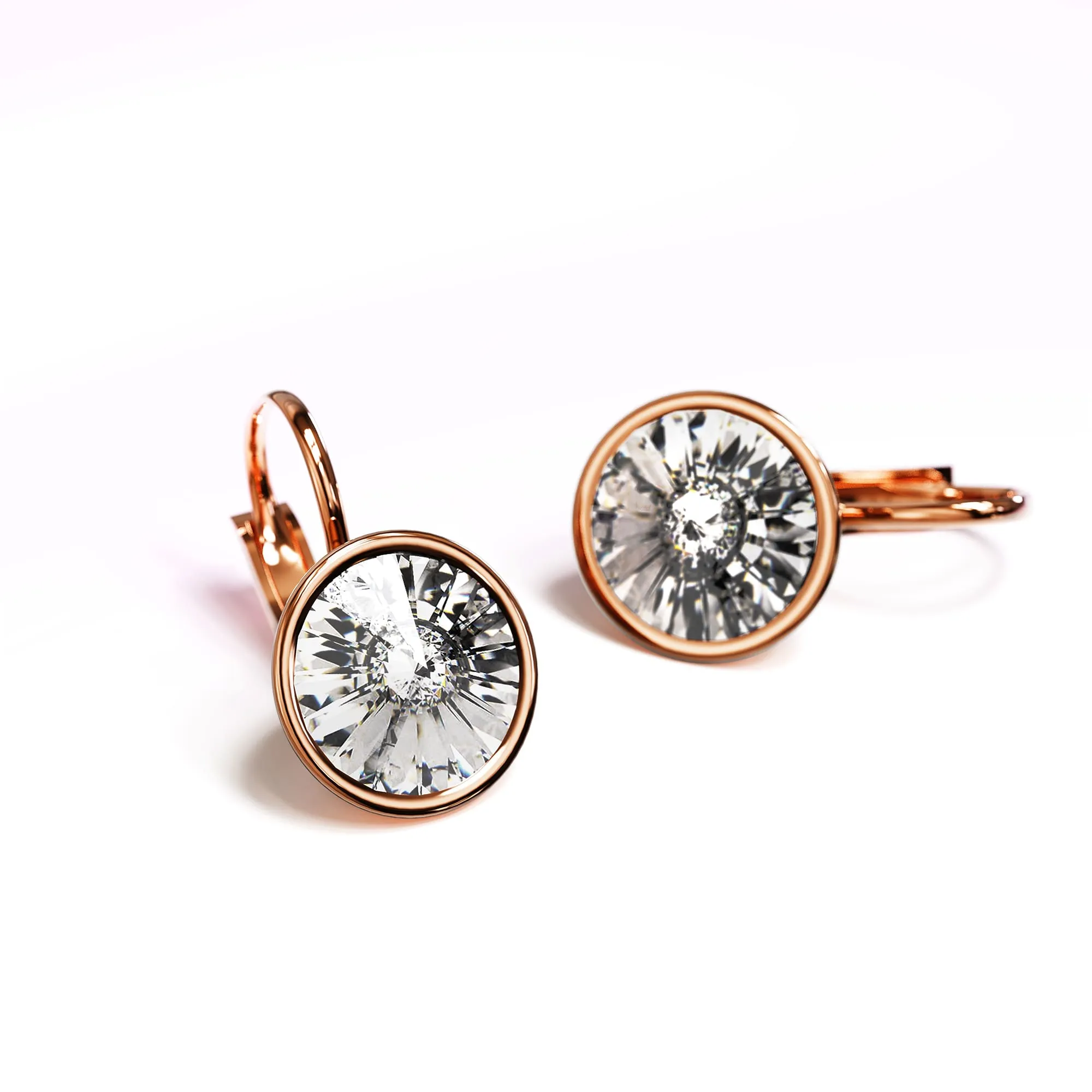 Audrey Lever Back Earrings Embellished with SWAROVSKI crystals
