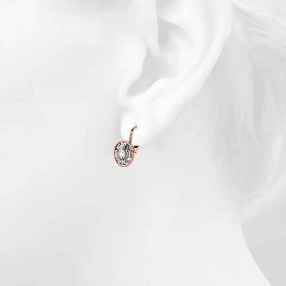 Audrey Lever Back Earrings Embellished with SWAROVSKI crystals