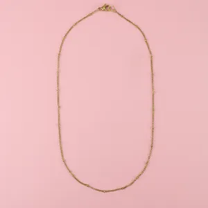 Beaded Necklace (Gold Plated)
