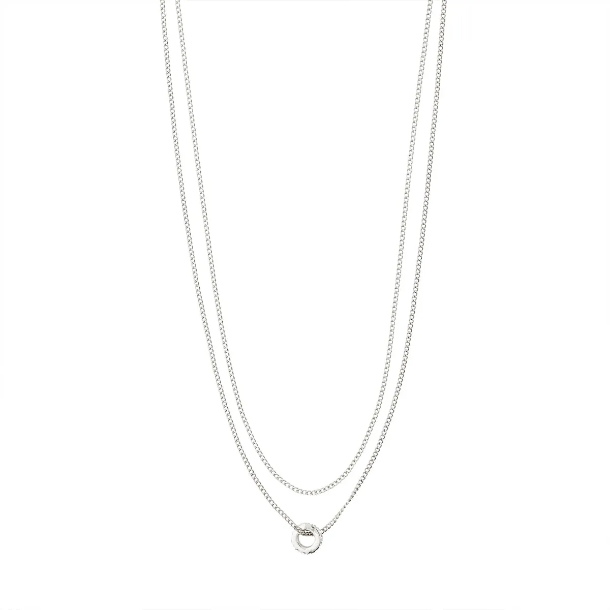 Blossom Silver Plated Crystal Necklace