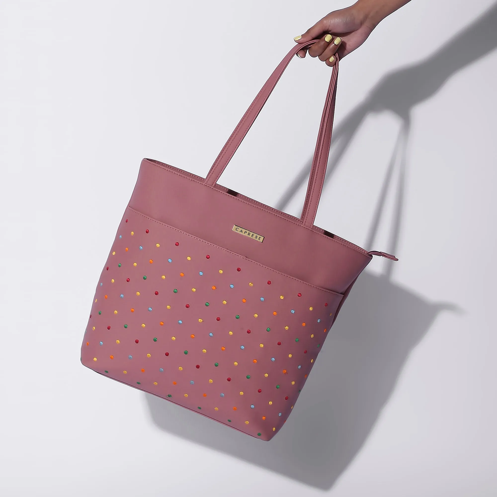 Caprese Popsicle Tote Large Dusty Rose