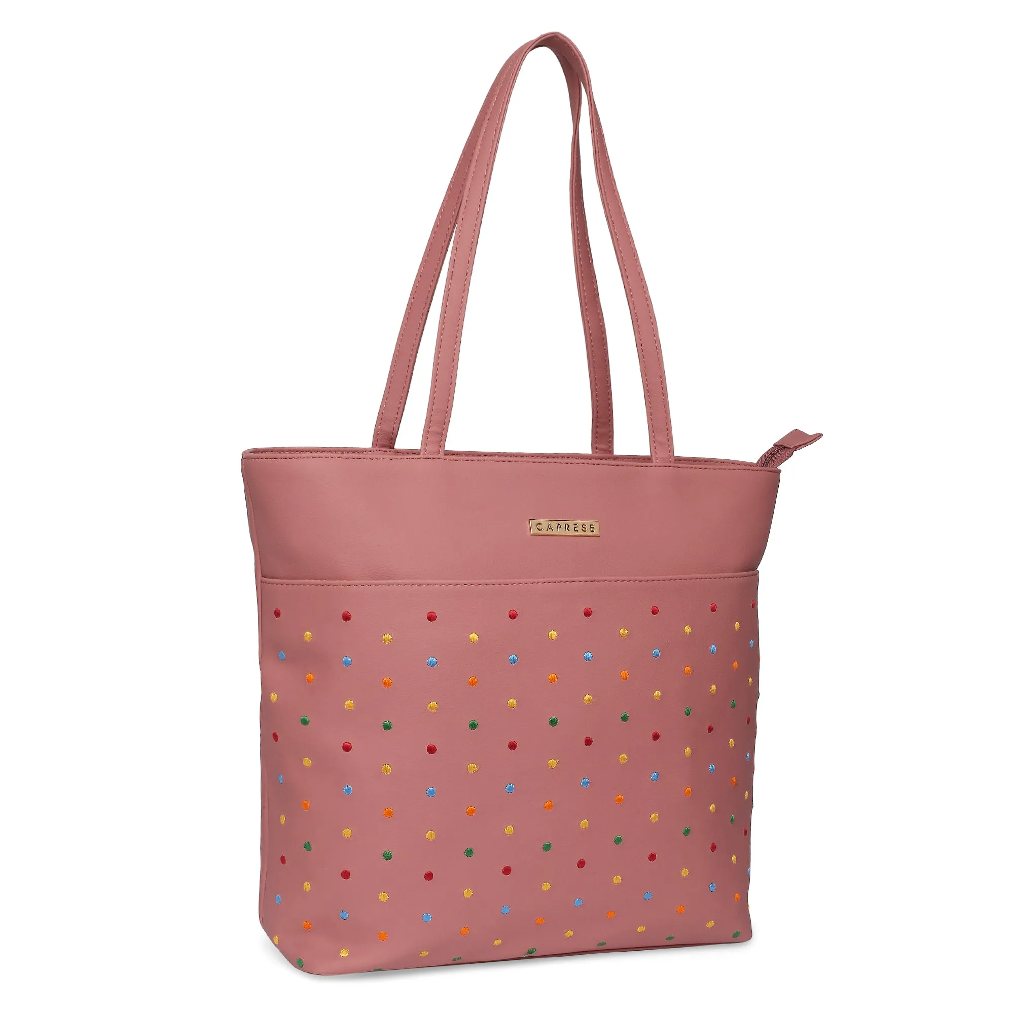 Caprese Popsicle Tote Large Dusty Rose