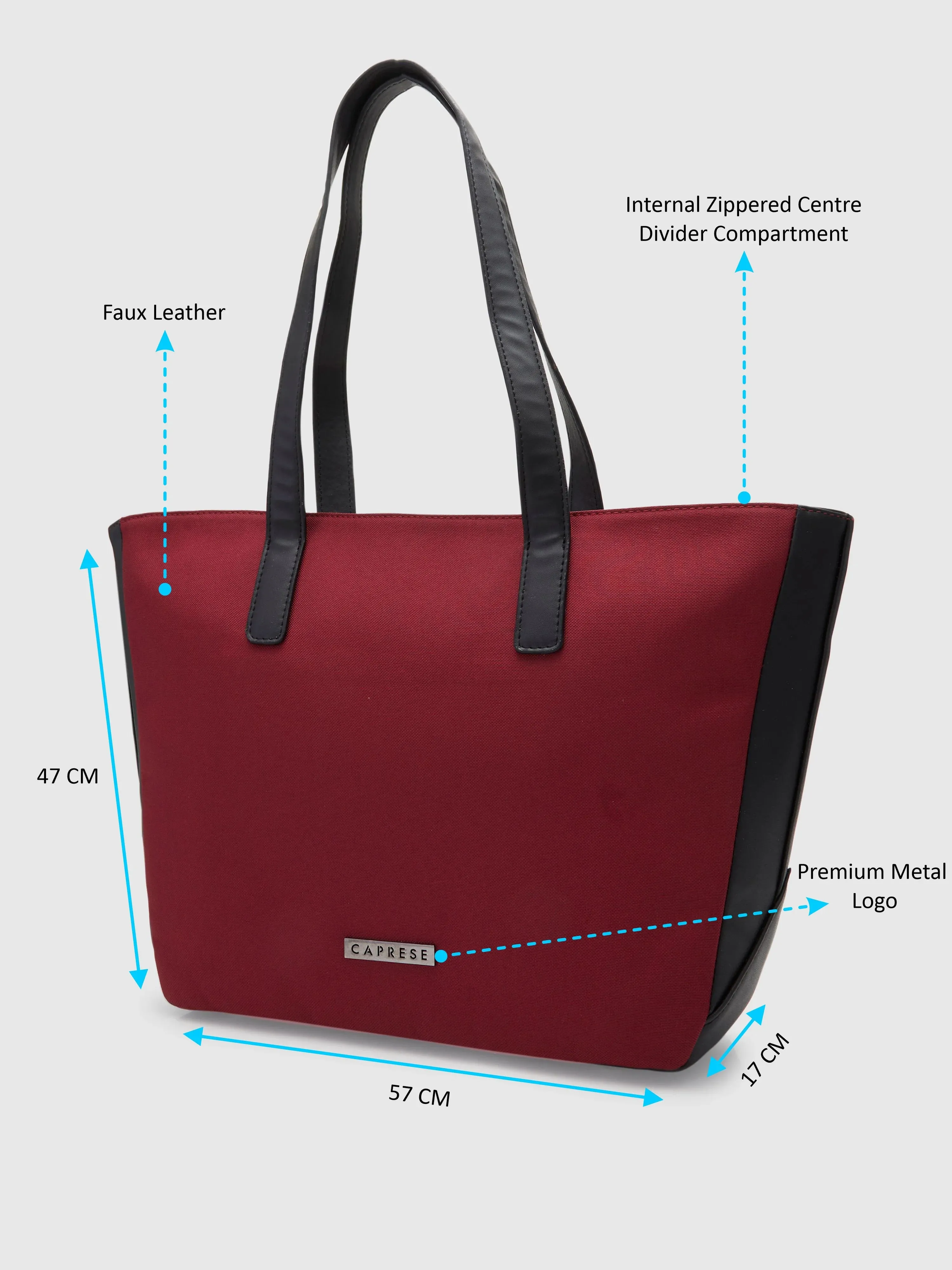 Caprese Rogue Tote Large Red