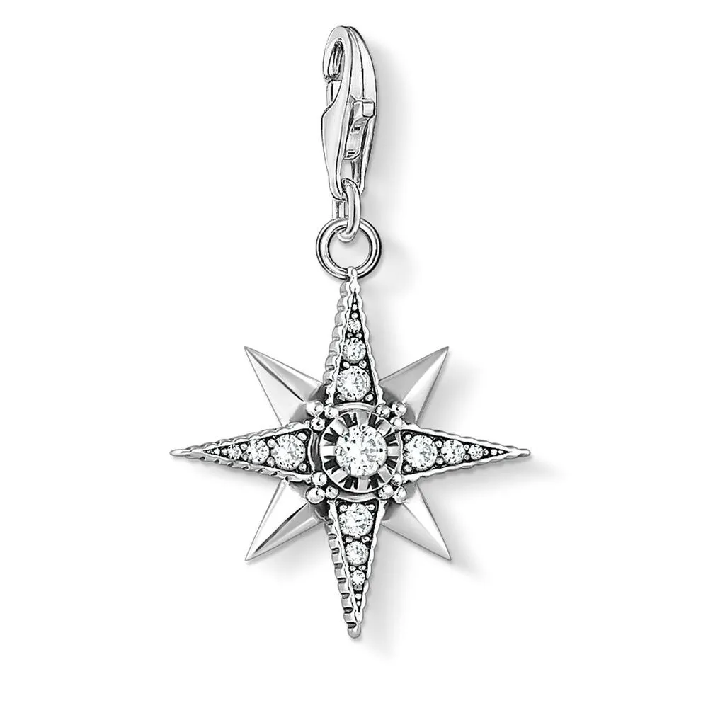 CHARM CLUB STERLING SILVER KINGDOM STAR CHARM