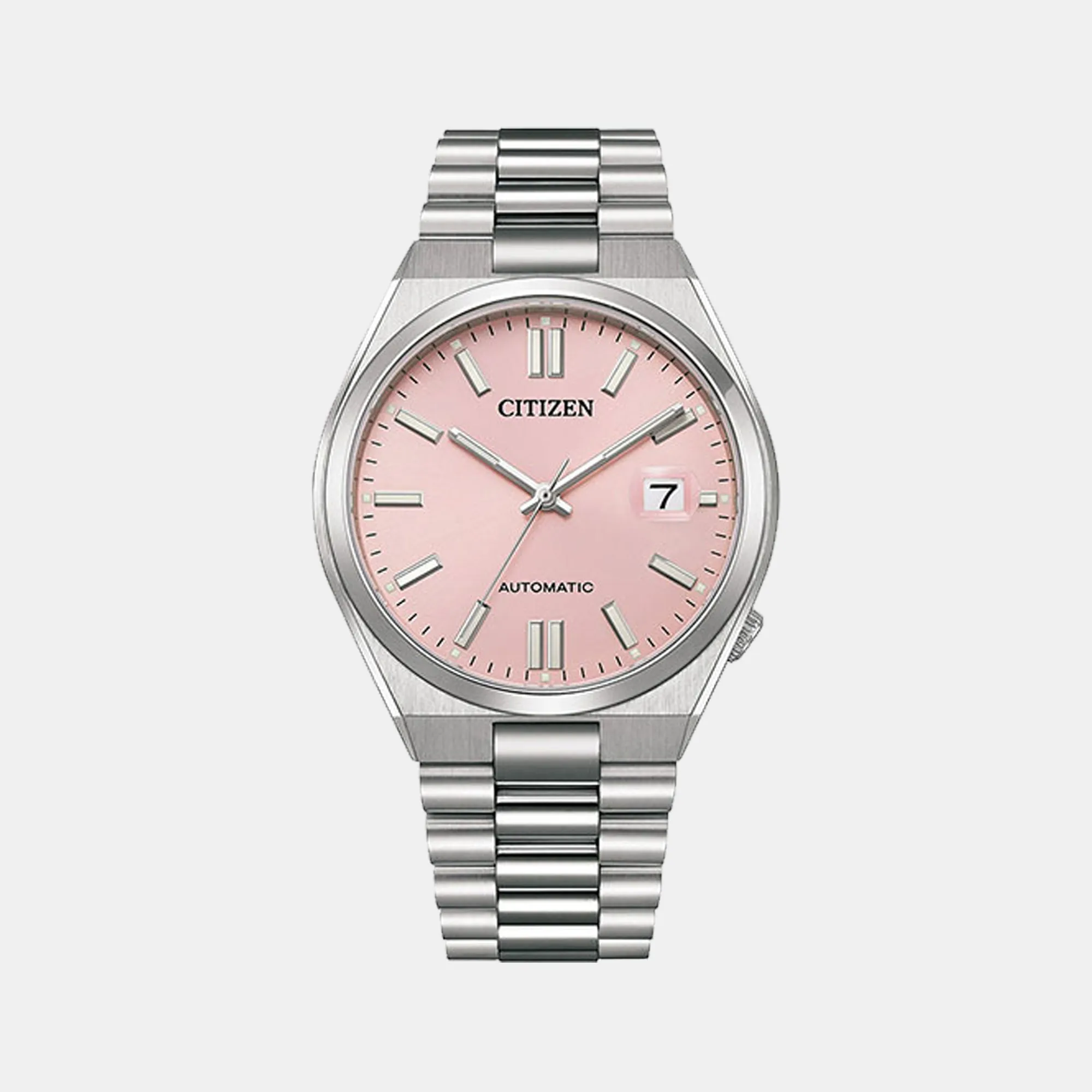 Citizen Tsuyosa Collection Men's Pink Analog Stainless Steel Watch NJ0158-89X