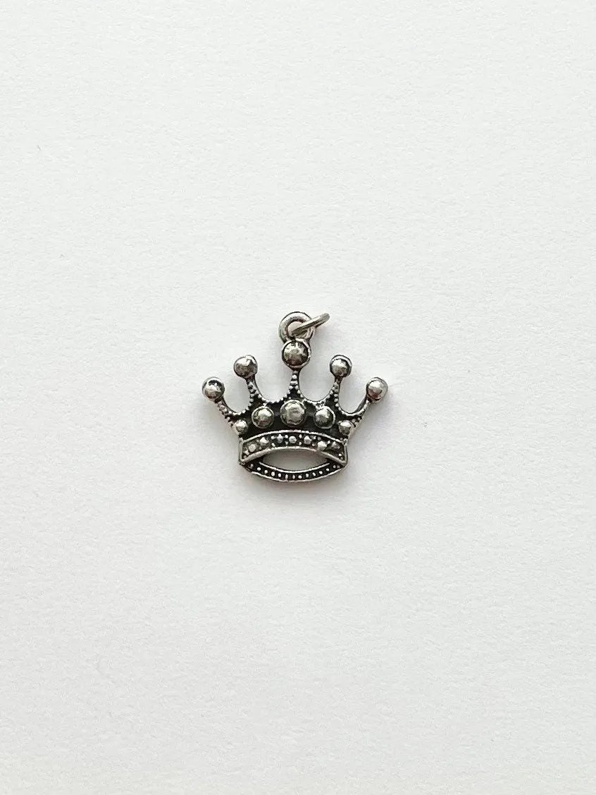 Crown Charm, Claddagh, Silver Charm, Gold Charm, Gold Pendant, Silver Pendant, Queen Charm, King Charm, Silver Earring, Crown Earring