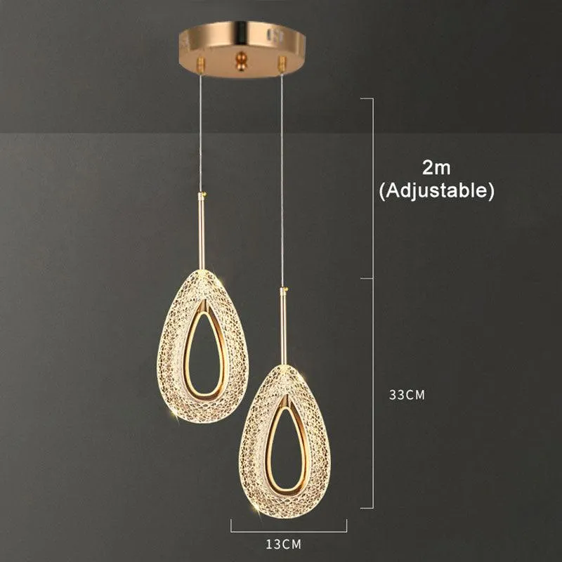 Crystal Elegance LED Pendant
