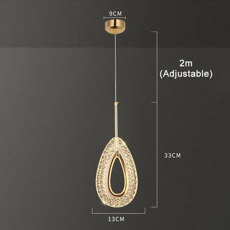 Crystal Elegance LED Pendant