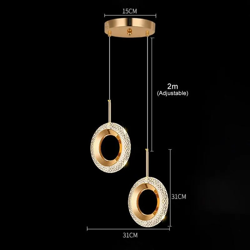 Crystal Elegance LED Pendant