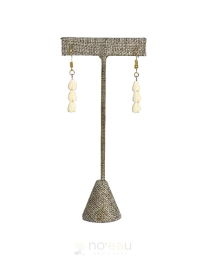 CYNTHIA APANA - 18K Gold Plated Triple Pikake Earring