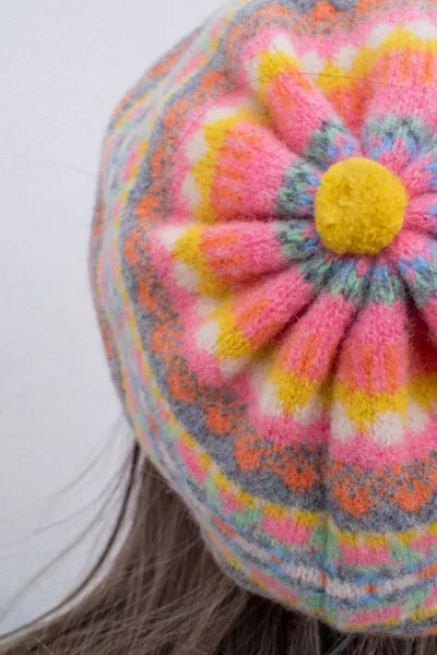 Eribé Alba Floral Spice Beret