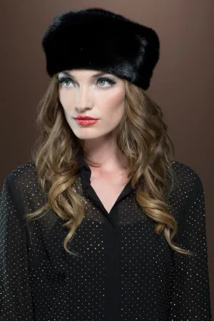 Fitted Profile Mink Fur Beret