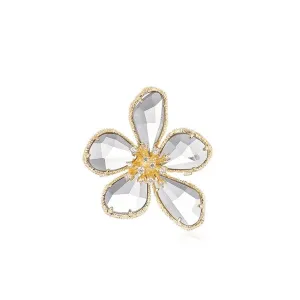 Free Heart Gold | Flower Brooch
