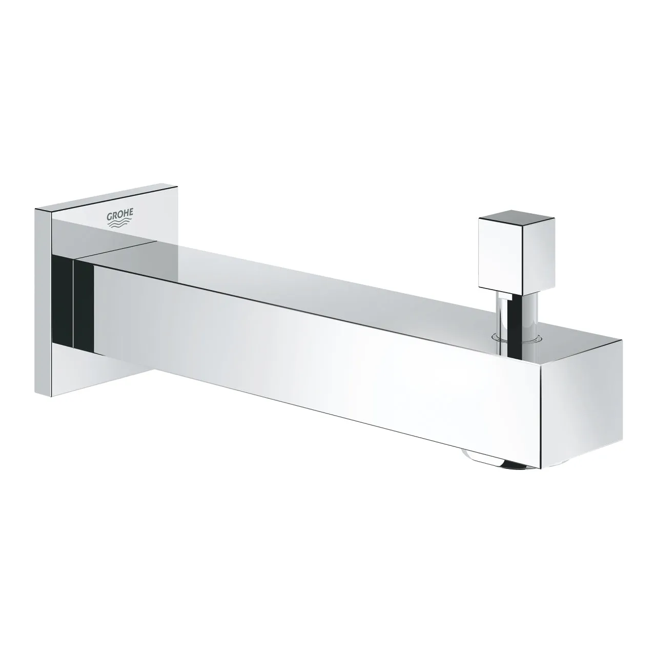 Grohe Eurocube Bath Spout With Diverter for High Pressure Systems in Chrome - 13304000