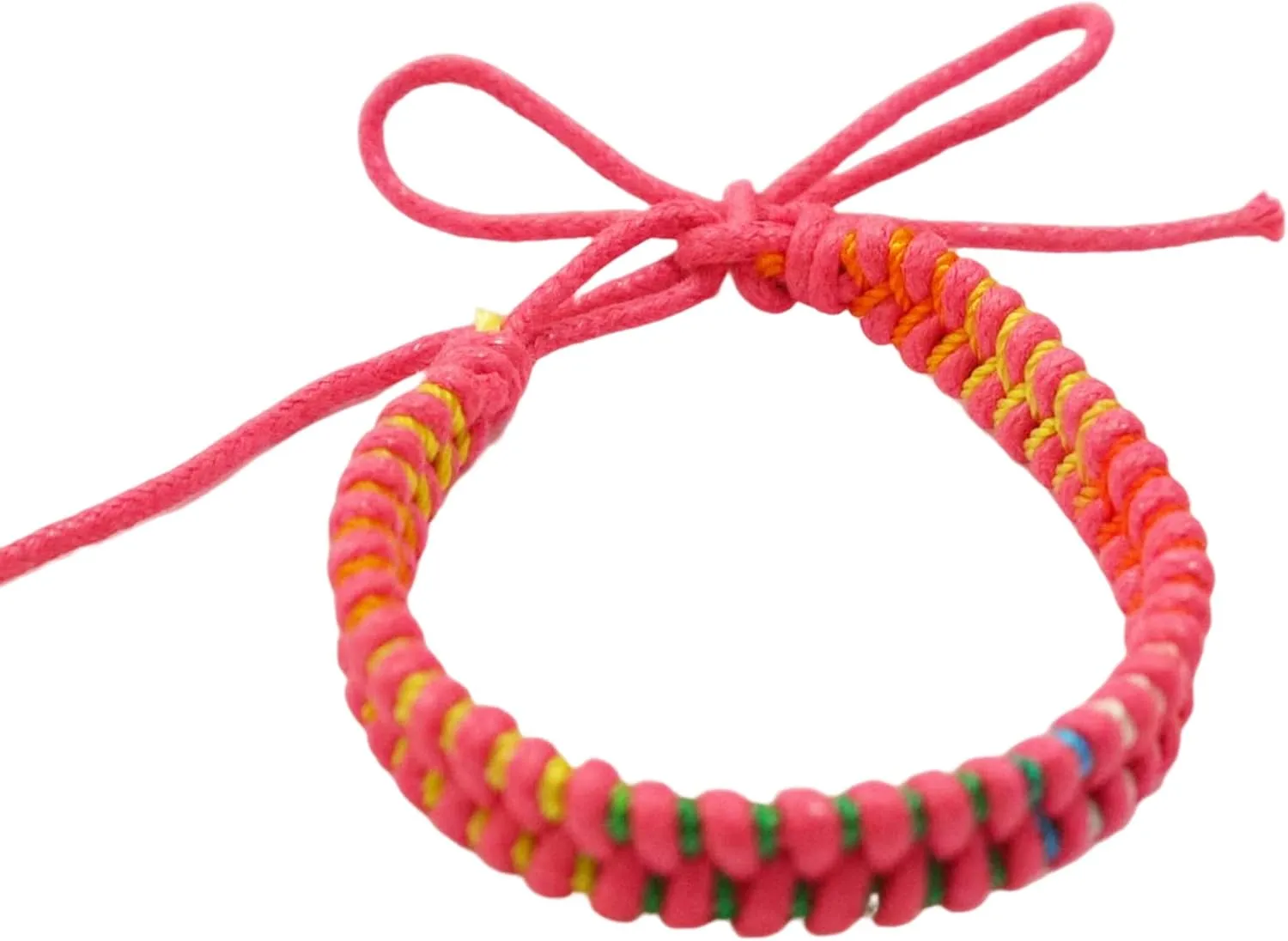 Handmade Surf Braided Bracelets for Women Men Adjustable Boho Surfer Bracelets Beach Waxed Thread Waterproof Anklet or Wristband