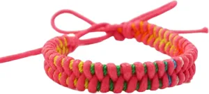 Handmade Surf Braided Bracelets for Women Men Adjustable Boho Surfer Bracelets Beach Waxed Thread Waterproof Anklet or Wristband
