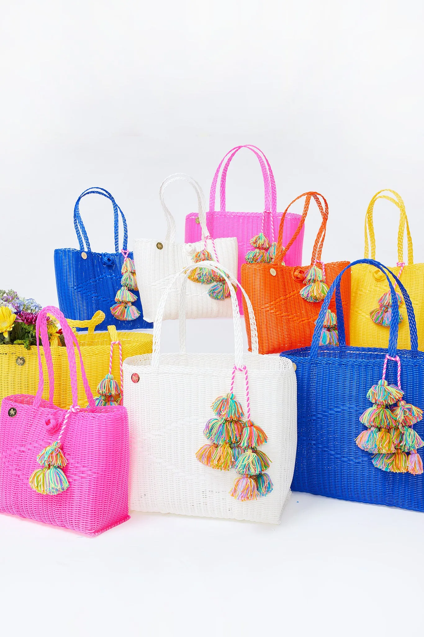Las Guanacas Jumbo Tote in Cobalt