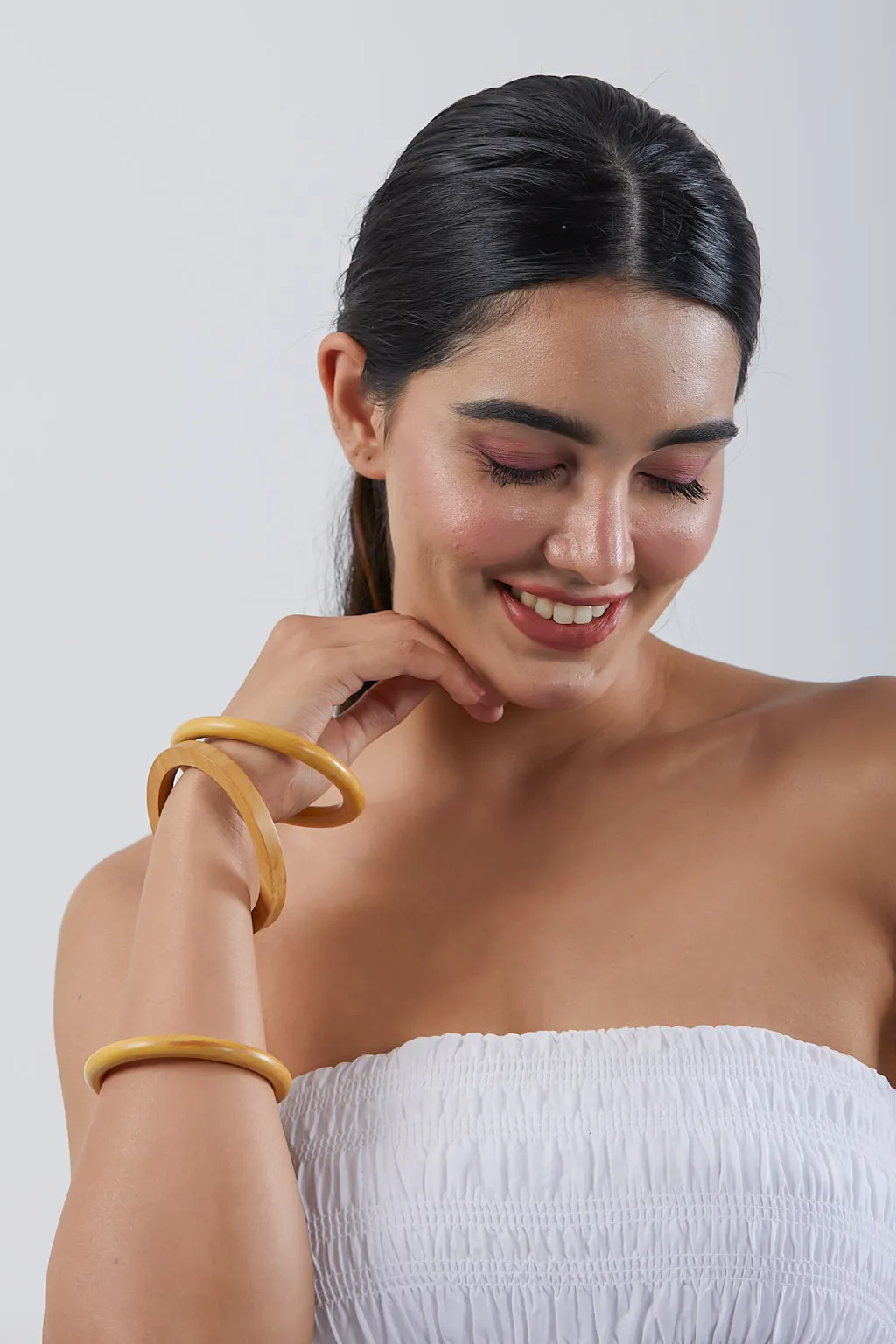 Light Brown Wooden Bangle