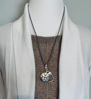 Necklaces Pickleball Necklace Silver Pickleball Paddle Necklace Best Pickleball Gift for Mom Birthday Gift for Her Minimalist by Fabulici