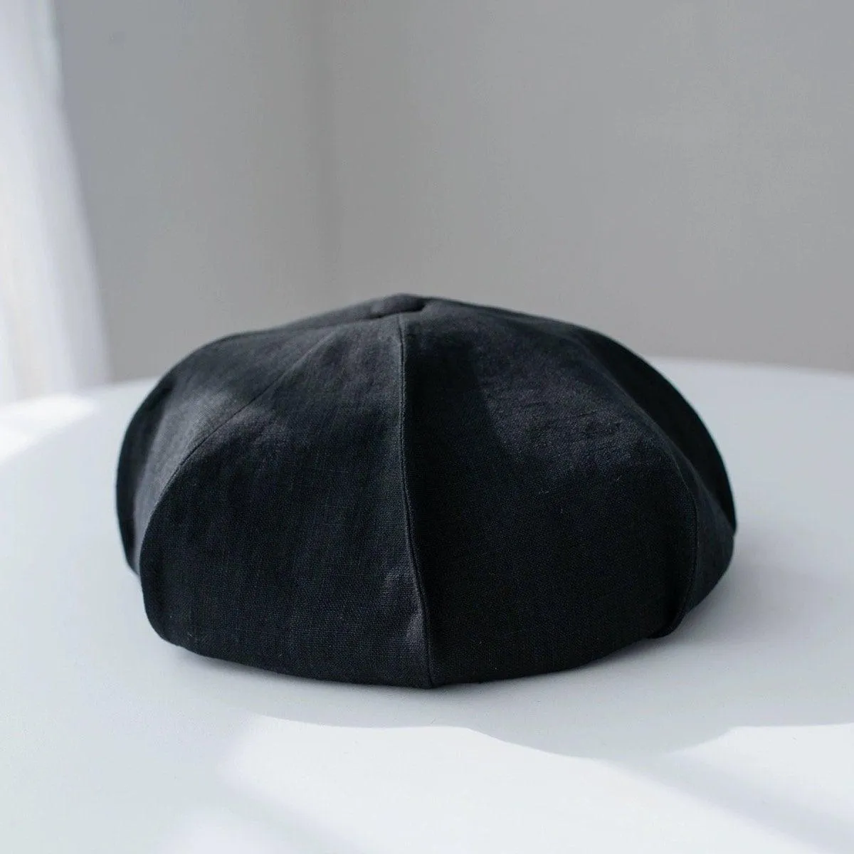 Oversized Spring Summer Linen Beret