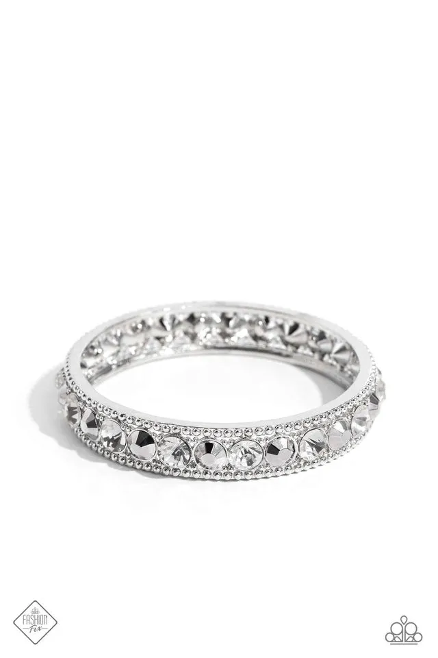 Paparazzi Bracelet ~ Polishing Promise - White
