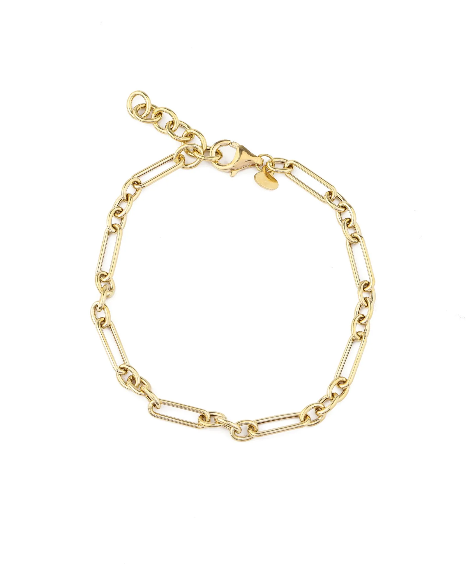 Paperclip Ring Chain Bracelet