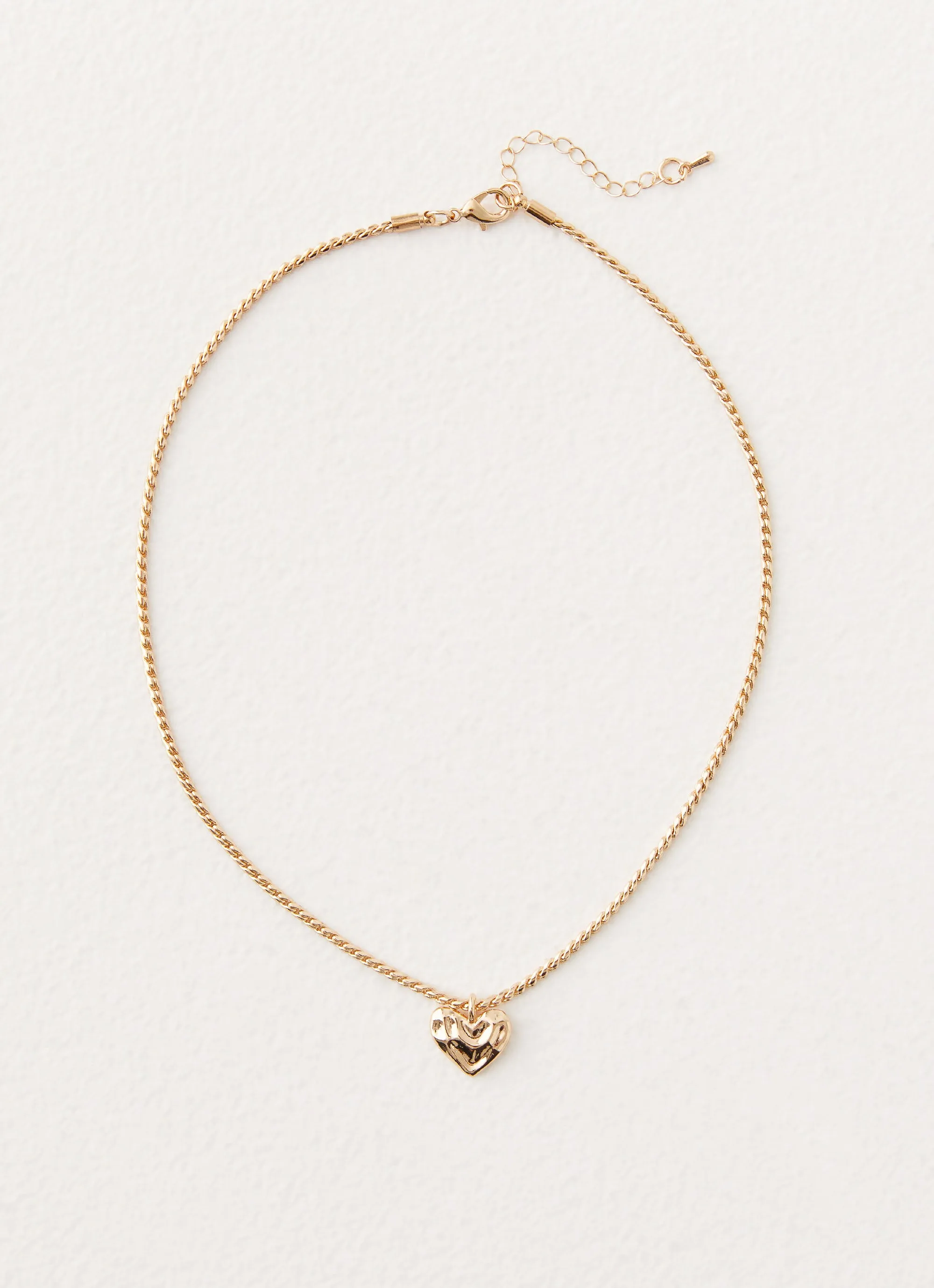 Pending Heart Necklace - Gold
