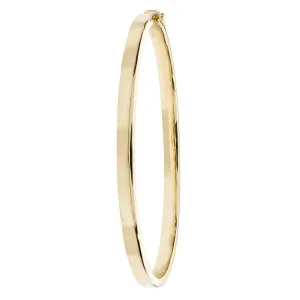 Plain Solid Gold Hinged Bangle