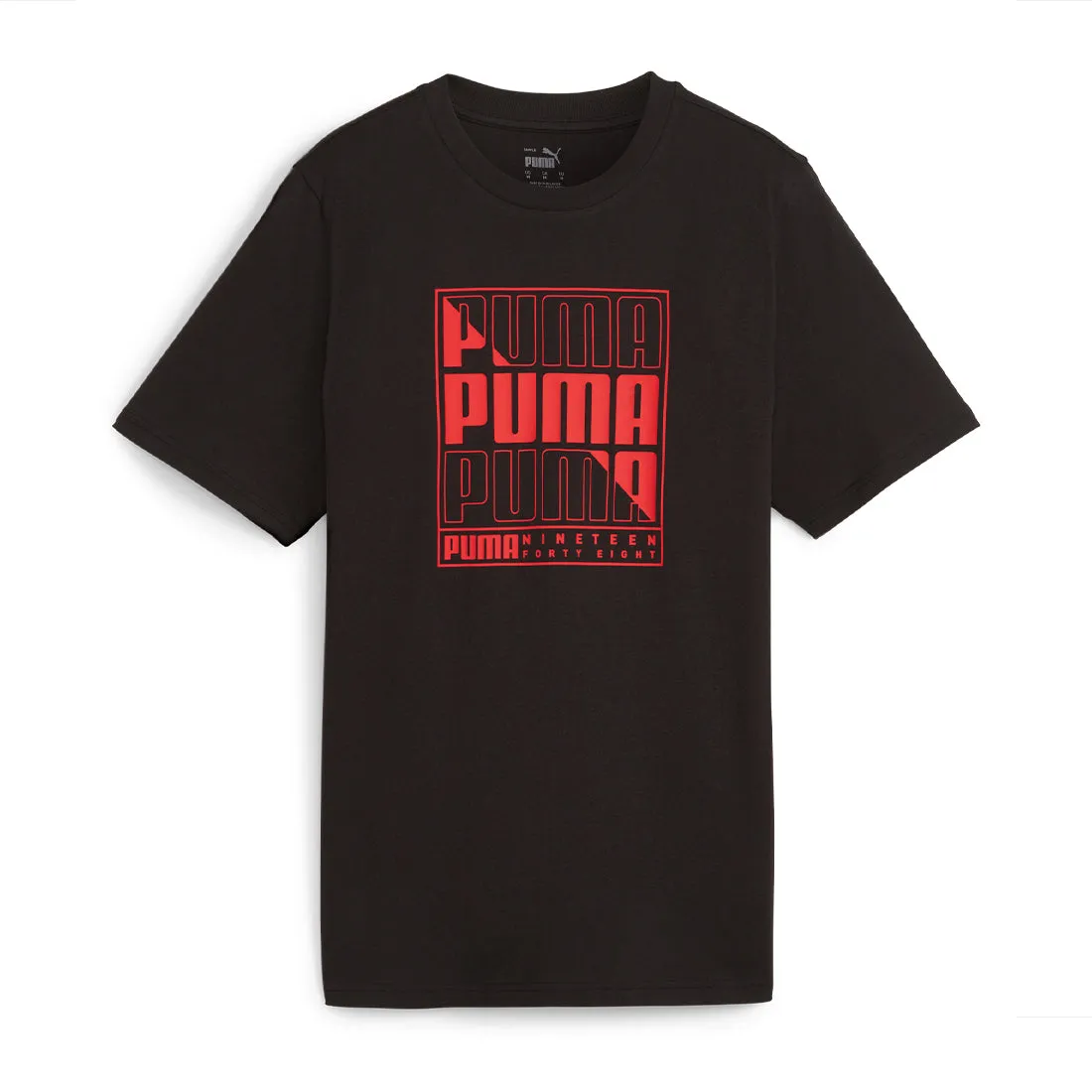 PUMA Graphics Box Men's Round Neck Black