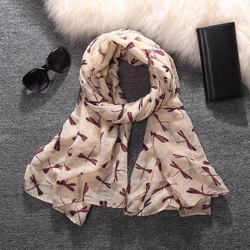 "The Dragonfly" Women's Long Scarf