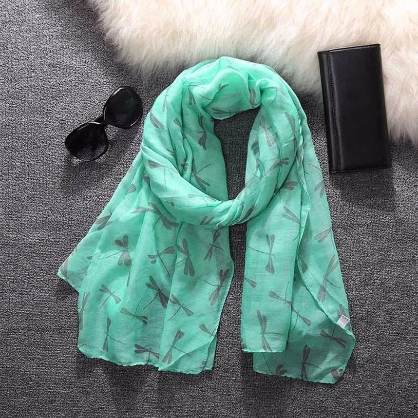 "The Dragonfly" Women's Long Scarf