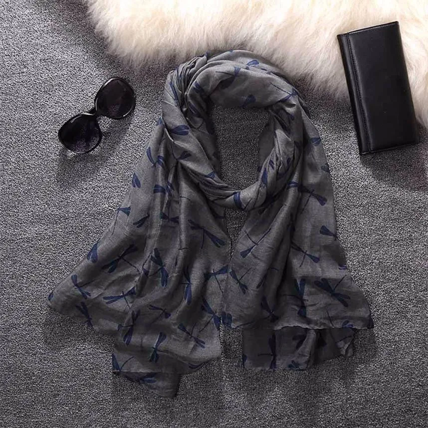 "The Dragonfly" Women's Long Scarf