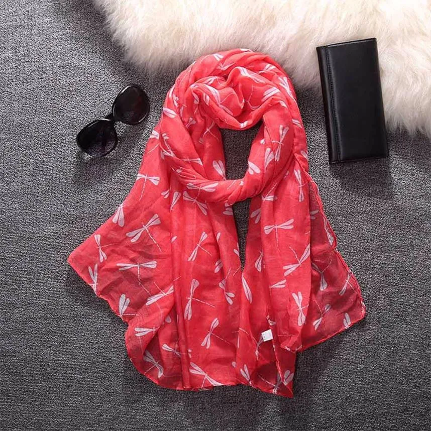 "The Dragonfly" Women's Long Scarf