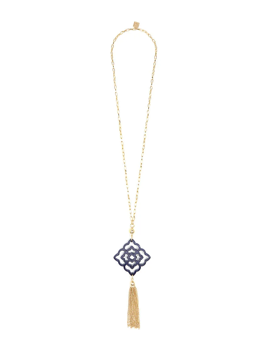 Rose Tassel Necklace
