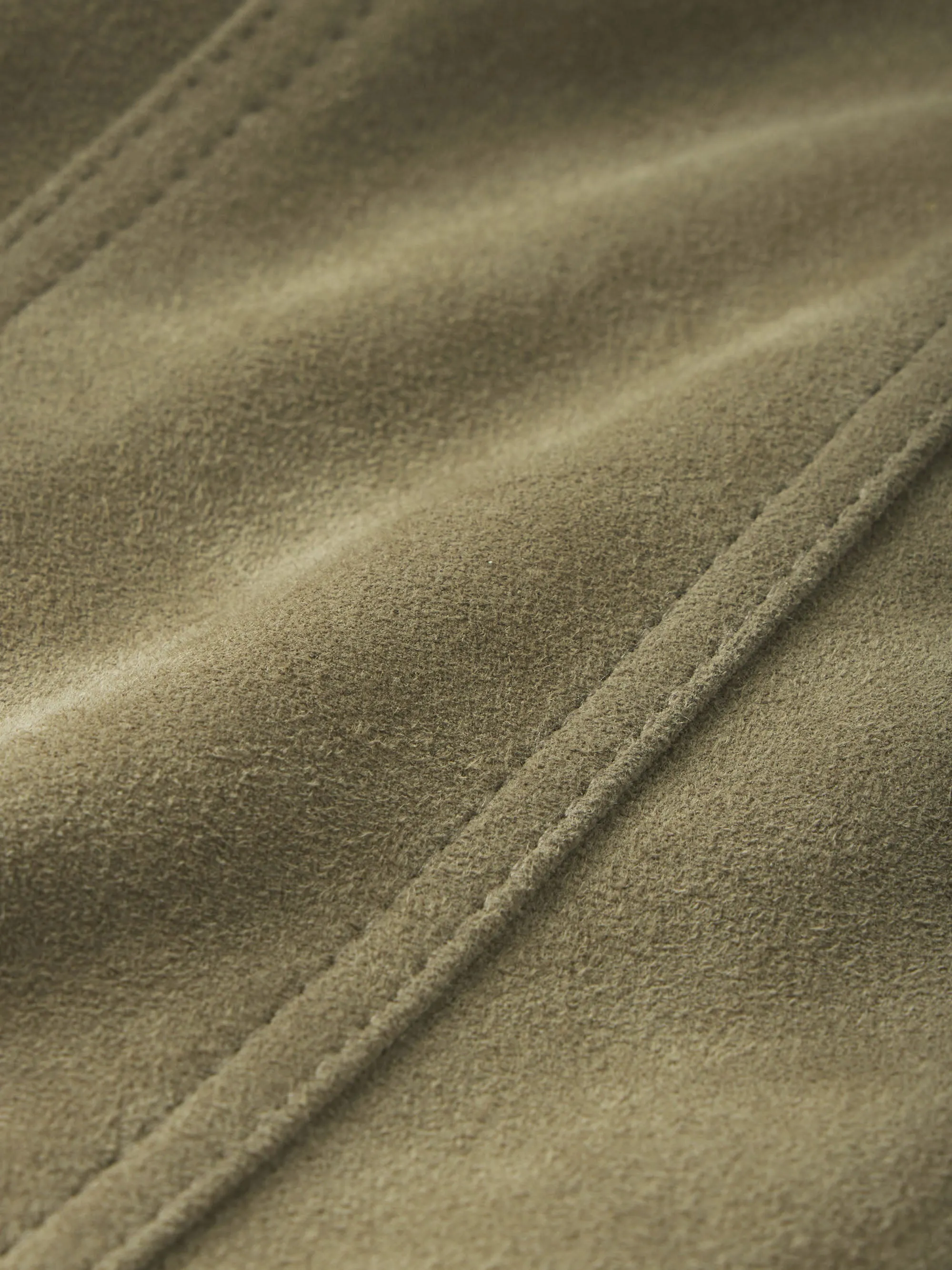 Suede Jacket -- Light Olive