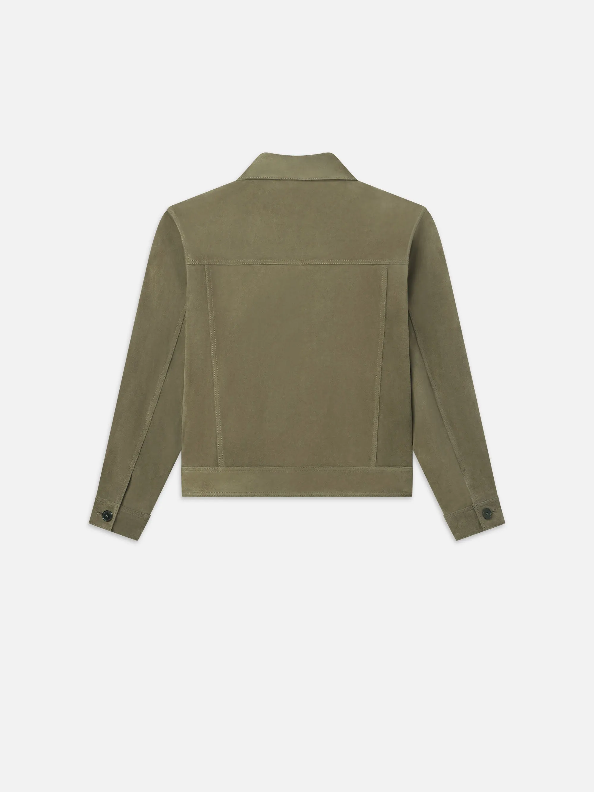 Suede Jacket -- Light Olive