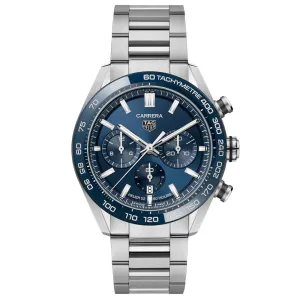 TAG Heuer Carrera 44mm Blue Dial Automatic Chronograph Gents Watch CBN2A1A.BA0643