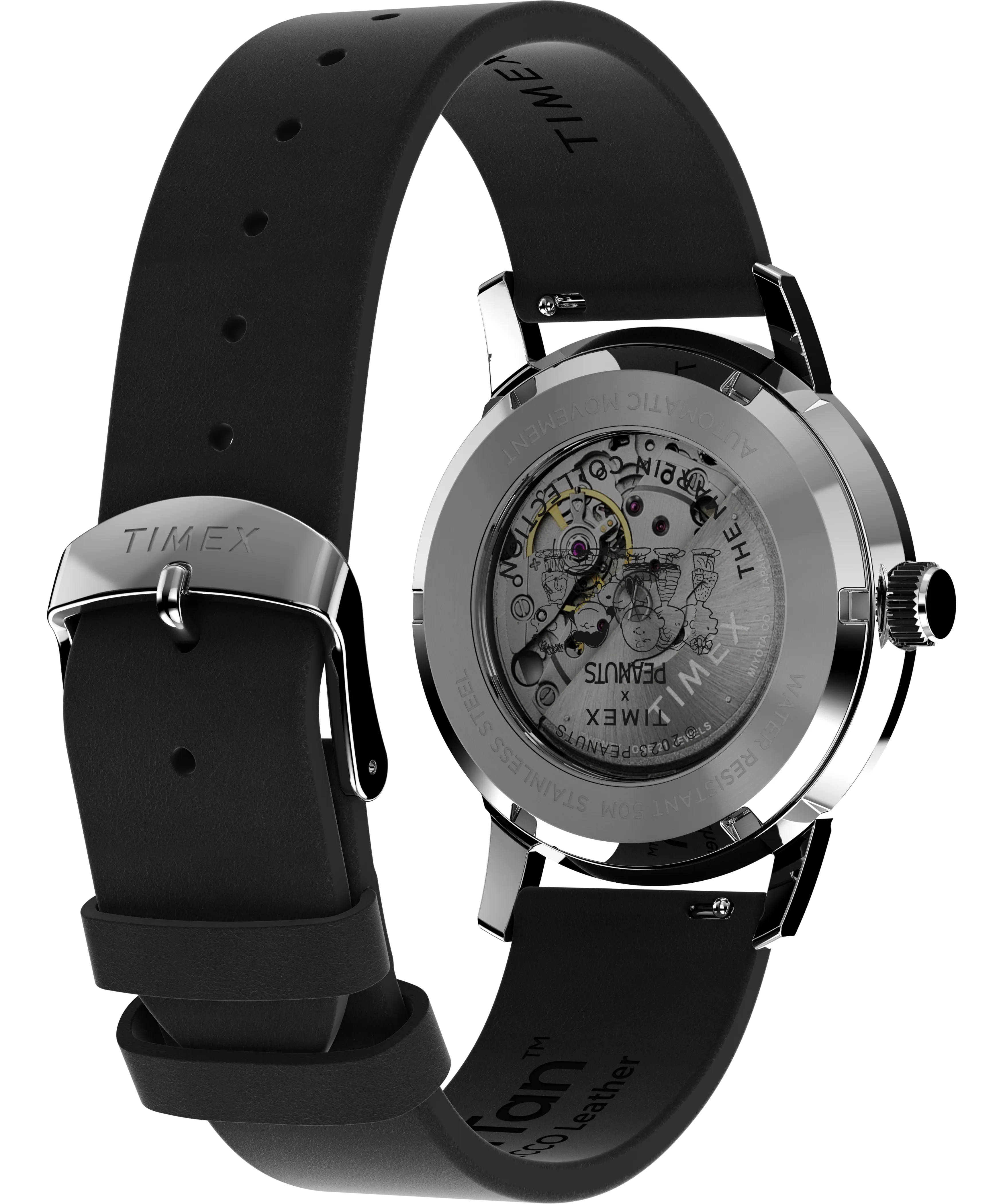 Timex Marlin® Automatic x Peanuts Snoopy Flying Ace 40mm Leather Strap Watch