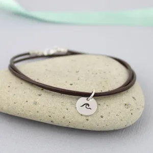 Wave Leather Bracelet