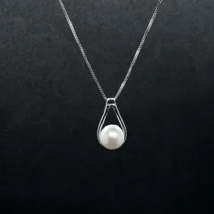 Zara X - White Pearl Silver Pendant